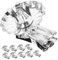 Amosfun 180 STK weihnachtskerzenhalter Dekoration Weihnachtskerzenhalter-Clip Christbaumkerzenhalter Clips Christbaum kerzenhalter christbaumkerzen Halterung Weihnachtskerzenclip für Baum
