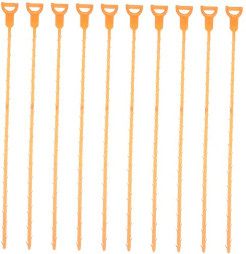 Hemobllo 10stücke Haarablauf Reiniger Aus Kunststoff Waschbecken Rohrleitungshaken Badewanne Hakenfänger Kanalbaggerwerkzeug Für Abflussreinigung