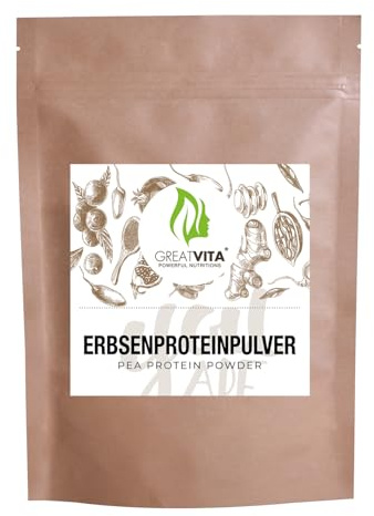 Erbsenprotein Pulver 800g | 85% Eiweiß Isolate, 18 Aminosäuren | Vegane Premiumqualität, ohne Zuckerzusatz & gentechnikfrei | Ideal für Shakes & Smoothies - Hochwertiges pflanzliches Erbsenmehl