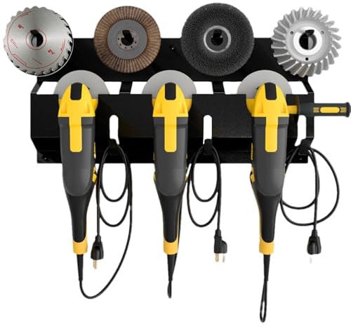 Twoily Angle Grinder Holder, Wall Mount Angle Grinder Storage Rack | Wall Mount Bracket for Polishers, Garage and Work Space