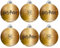Harry Potter Bolas de Navidad, Hogwarts Adorno de Navidad, Pack de 6 Adornos Navideños, Bolas Arbol de Navidad, Decoracion Navidad Hogwarts | Dorado