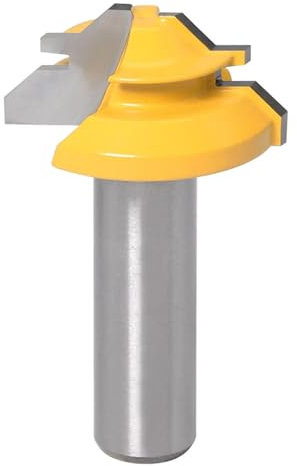 Kleines Lock -Gehrer -Router -Bit - 45 Grad - 1/2 Stock - 1/2 Shank 12mm Shank Tenon Cutter for Holzbearbeitungswerkzeuge -RCT15290(12mm shank)