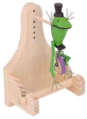 Grenouille Fait du Vélo Porte-Papier Toilette, Porte-Papier Toilette Créatif en Bois de Chêne avec Un Design Amusant, Porte-Papier Toilette pour Salle de Bain