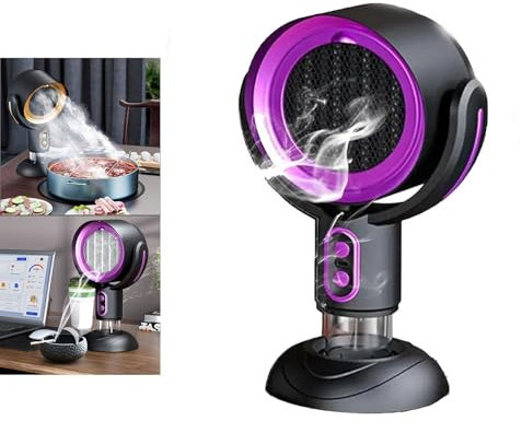 Smoke Away Purifier fan,Smoke Fan for Smoking Indoors, Portable Air Purifier,The High Fan for Smoking, Smoke Purifier Filters,Smoke Purifier for Smoking Indoors(Purple,Rechargeable)