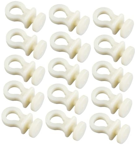 MAGICLULU 50stücke Teiliges Vorhangschienenset Mit Langlebigen Kunststofflaufrollen Geräuscharmen Nanorollen in Beige Einfach Zu Montierende Gardinengleiter Für Vorhangschienen Und Gleissyst