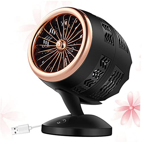 EPIGEIST Ventilateur Usb Mini Pour Bureau Ventilateur Silencieux Avec Vitesses Pour Maison Et Bureau Couleur Dorée