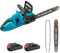 Akku Kettensäge für Makita 18V, 16 Zoll Elektrisch Kettensägen, 405mm Schnittlänge, 1500W Bürstenlose Kettensäge Akku, Motorsäge für Holzbearbeitung und Garten (2 Akku)