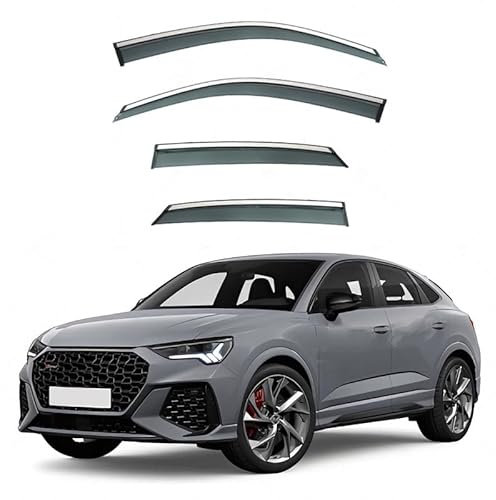 XMlgcm Windabweiser Regenabweiser für Audi Q3 Coupe MK2-F3 2020+,Energieeinsparung durch Belüftung, Verringerung von Lärm und Luftturbulen