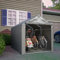 Fahrradgarage 160x220x165 cm, Fahrradgarage für 3 Fahrräder, Fahrradschuppen mit UV-Schutz Fahrradschuppen, Fahrradgarage Wetterfest, Gerätezelt mit Wasserdichtes Rolltor (160x220x165 cm)