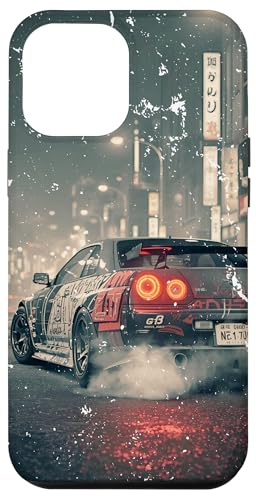Vintage Distress JDM Drift Race Cars Tokyo Street Racing Art Case for iPhone 12 Pro Max