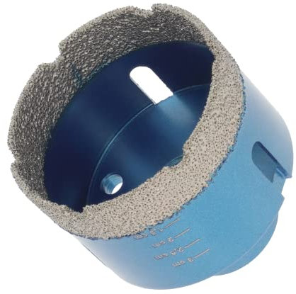 PRODIAMANT Diamant Fliesenbohrer 60 mm x M14 Fliese, Feinsteinzeug, Keramik für Winkelschleifer zum trockenbohren ohne Wasser