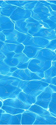 wandmotiv24 Türtapete Wasser-Pool-Lichteffekt 100 x 200cm (B x H) - Dekorfolie selbstklebend Sticker für Türen, Türfolie, Aufkleber, M1010