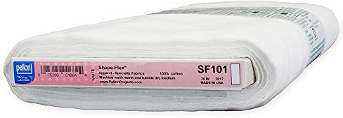 Pellon Shape Flex Woven Cotton White Fusible Interfacing SF101 20 by The Yard