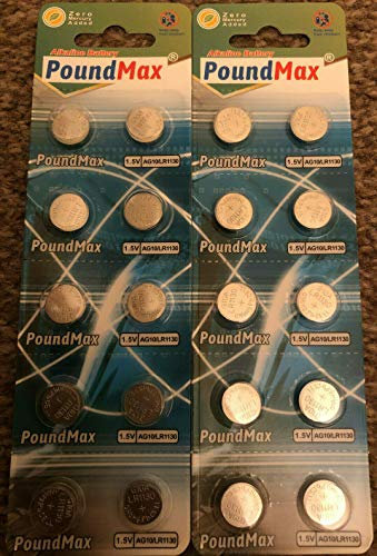 20 x PoundMax Button Cell LR1130 1,5V, Alkaline Battery