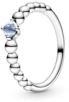 PANDORA Damen-Solitär Jahresring 925_Sterling_Silber mit '- Ringgröße 56 198867C01-56