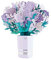 Lovepop® lila Rosenstrauß aus Papier 3D Pop-Up Papierblumen Bouquet Blumenstrauß für Jahrestag, Hochzeitstag, Weltfrauentag, Muttertag, Dankeschön purple roses | inkl. Notizkarte mit Umschlag
