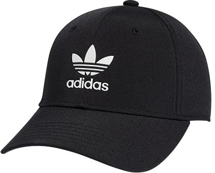 adidas Originals Boys' Kids Girl's Beacon Strapback Cap, Black/White, One Size