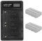 Chargeur de Batterie, Chargeur de Batterie pour écran LCD, Chargeur de Batterie à Double Charge, adapté à la Batterie d'appareil Photo NP F550 / F980 / F960 / F970 / F750 / F950 / F770