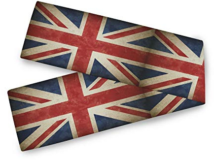 HMZXZ Tischläufer Jahrgang England Britisch Vereinigtes Königreich Flagge Table Runner Tischdecke Deckel für Hochzeit Party Familie Küche Decor, 13x90 inch