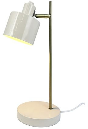 Dyberg Larsen Ocean Tischlampe Beige Ohne Leuchtmittel | Modische Lampe für Nachttisch oder Wohnzimmer | Leichte Tischlampen im Dänischen Design | Tischleuchte mit Kabel für den Innenbereich E14/40W