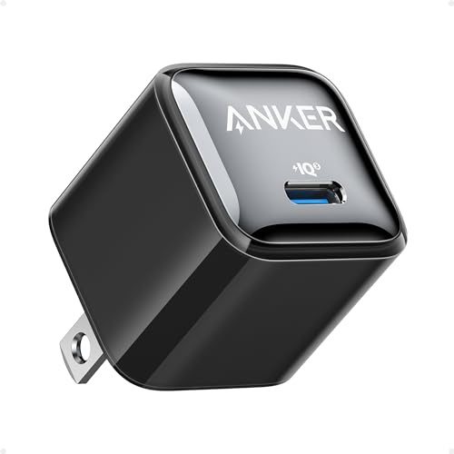 Anker USB C Charger Block 20W (Nano Pro), PIQ 3.0 Compact Fast Charger for iPhone 17/16/15/14 Series, Galaxy, Pixel 4/3, iPad (Cable Not Included)
