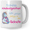 Tasse Schulkind Mädchen - Einschulung Mädchen Geschenk - Schulbeginn Schulanfang Becher - 1. Schultag Deko Teetasse Schultüte Inhalt Einschulungsgeschenk Grundschule Einhorn