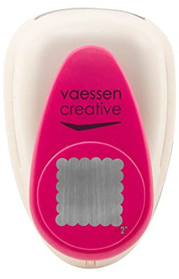 Vaessen Creative Motivstanzer Quadrat - 3.8 x 3.8 cm - Stanzer für Bastelpapier, Tonpapier, Scrapbookpapier oder Decoupagepapier