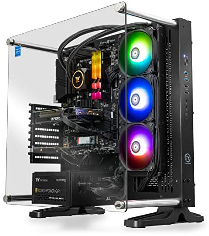 Thermaltake Shadow 370 v2 AIO Liquid Cooled Gaming PC (AMD Ryzen™ 5 5600X 6-core, DDR4 3600Mhz 16GB RGB Memory, NVIDIA® GeForce RTX™ 3070, 1TB NVMe M.2, WiFi,Win 10 Home) P3BK-B550-37S-LCS