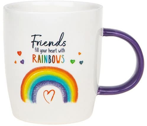 Friends Fill Your Life with Rainbows Rainbow Mug in A Gift Box Gift for Her 315894