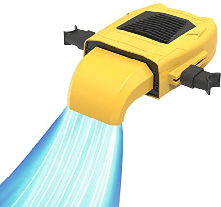 M/E Ventilatore per auto, alimentato tramite USB, ventilatore per auto elettrico, ventilatore, per sedili auto, poggiatesta e asta in metallo da 10,9 a 16,8 cm