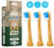 DENTAL DELIGHT Power Bamboo 3x Ersatzzahnbürsten für Schallzahnbürsten aus natürlichen Rohstoffen