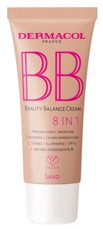 Dermacol BB Magic Beauty Cream – Farbe Nr. 04 – Sand, feuchtigkeitsspendende BB-Creme, die den Hautton vereinheitlicht, bietet leichte Abdeckung und Sonnenschutz für ein natürliches und strahlendes