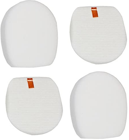 SPARES2GO Sponge Foam + Felt Filter compatible with Shark IZ202UK IZ252UK IZ103UKGB Anti Hair Wrap Cordless Vacuum Cleaner (2 of Each)