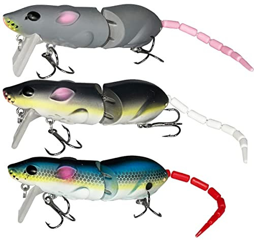 Topwater Angel-Rattenköder für Barsch, Whopper, Plopper, Kunstköder, Propeller, Barschköder, Topwater Crankbaits mit schwimmendem rotierendem Schwanztraktor für Barsch (AH8515N- 8,5 cm, 15 g)