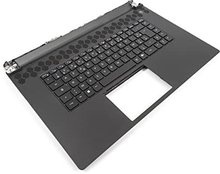 Dell Alienware m17 R5 AMD Palmrest & FRENCH RGB Backlit Keyboard - 0K0GPJ + 0RXMJG (MD6PP) (Renewed)
