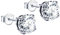 Dochais Zirkon Ohrstecker 925 Sterling Silber für Damen Herren Ohrringe Klein Round Kristall Funkelnd Ohrstecker Hypoallergen Schmuck 3mm/4mm/5mm/8mm