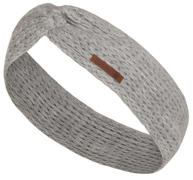 Knit Factory - Joy Stirnband - Gestricktes Damen Haarband - Ohrenwärmer mit Wolle - Hochwertige Qualität - Iced Clay