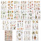 NICENEEDED 20 Blätter Fotokarton Transfer Aufkleber, Selbstklebende Transfers Aufkleber für Zuhause Büro Scrapbooking Zeitschriften, Grußkarten Dekoration Aufkleber für DIY