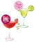 15 Pre-Cut Hen Party Edible Wafer Paper Cocktail Drinks Champagne Prosecco Toppers Decorations - 5cm circles