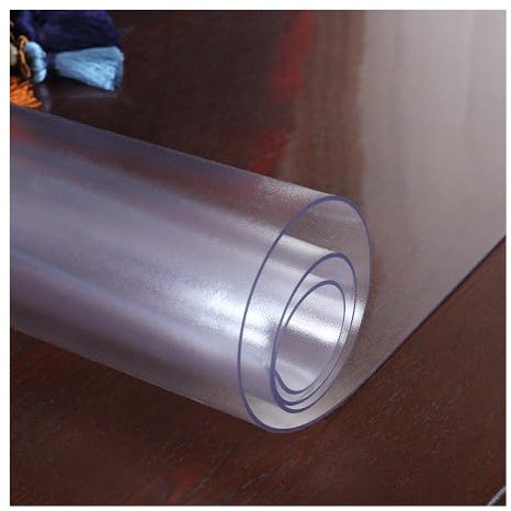 LAVOUP Tischschutz Mattiert Transparent 1.5 mm PVC Abwischbar Wasserdicht für Zuhause, Küche 60 x 200 cm, (Mattiert Transparent)