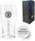 Personalised Engraved Chelsea Pint Glass, Made with Official Chelsea F.C. Tulip Pint Glass, Gift Boxed, 570ml or 20oz Capacity, Football Beer Glass