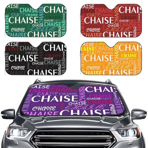 Parasol para Parabrisas de Coche con Texto fotográfico Personalizado, Visera Solar Personalizada con 1-4 Fotos, Visera Reflectante Plegable, Protector de Rayos UV para sedanes, SUV y Camiones