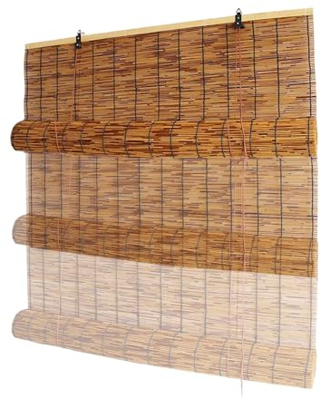 Bambusrollo Für Den Außenbereich, 40 X 60 cm, 60 X 120 cm, 90 X 200 cm, 130 X 280 cm, 160 X 300 cm (B X H), Bambus-Rollos, Jalousien, Vorhang Für Terrasse, Lichtfilterndes Bambusrollo(Size:40x200cm)