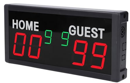 Sxhlseller Tableau de Bord électronique Portable, Gardien de Score Numérique LED avec Télécommande, écran 1,8 Pouces, Gardien de Score pour Baseball, Tennis, Volley-Ball