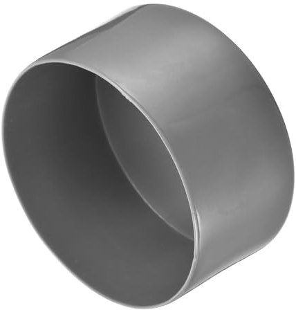 QUARKZMAN 2 Stück Gummikappen 100 mm Gummi Endkappe Rund Schutzkappen Pfostenkappe Abdeckkappen Zaunpfosten Endspitze Kappen für Rohr Gartenstühle Tischbeine Möbelfüße Gleiter, Dunkelgrau