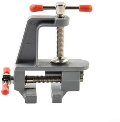Robuster Aluminium-Schraubstock zum Bohren, Schnitzen und sicheren Halten kleiner Objekte