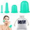 4 pezzi Coppettazione Viso Silicone, yisight Coppetta per Massaggio Anticellulite, Rassodante Pancia Gambe Glutei Fianchi, per Corpo Collo Gambe Braccio Schiena Facial Trattamenti di Bellezza (verde)