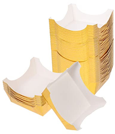 SOLUSTRE 100pezzi Pirottini di Carta per Torte Resistenti alle Alte Temperatur Olio Acqua per Pasticcerie Stand di Concessioni Ristoranti Panetterie Feste del tè Shower e Feste di Compleann