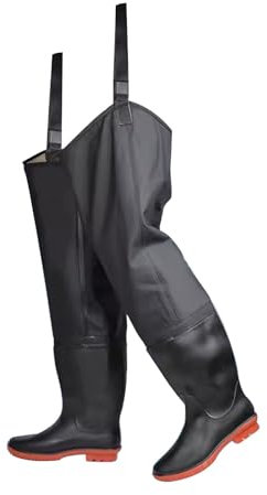 Wasserdichte Hüftstiefel für Damen und Herren, Höhe 80 cm, für Outdoor-Angeln, Jagd und Reisen, leichtes rutschfestes Design