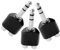 YARNOW 3 Pièces adaptateur audio Borne de connecteurs de fil de haut-parleur adaptateur RCA vers fil de haut-parleur adaptateur de séparateur de haut-parleur Alliage de zinc Noir